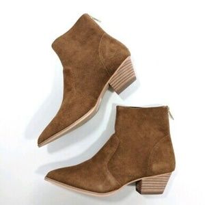 NIB Steve Madden Cafe Cognac Suede Bootie 6.5